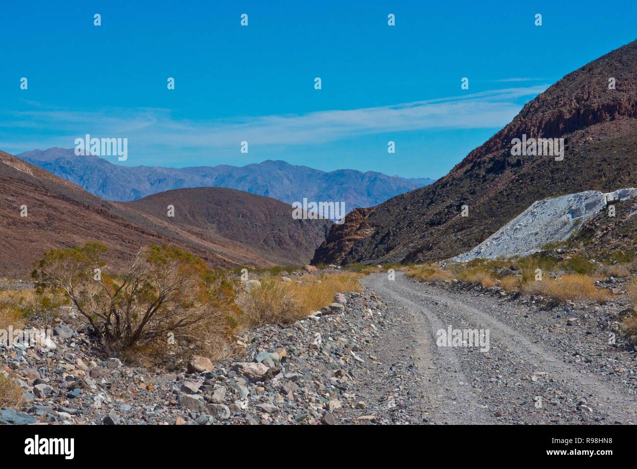 La Californie, Death Valley National Park Warm Springs Canyon Banque D'Images