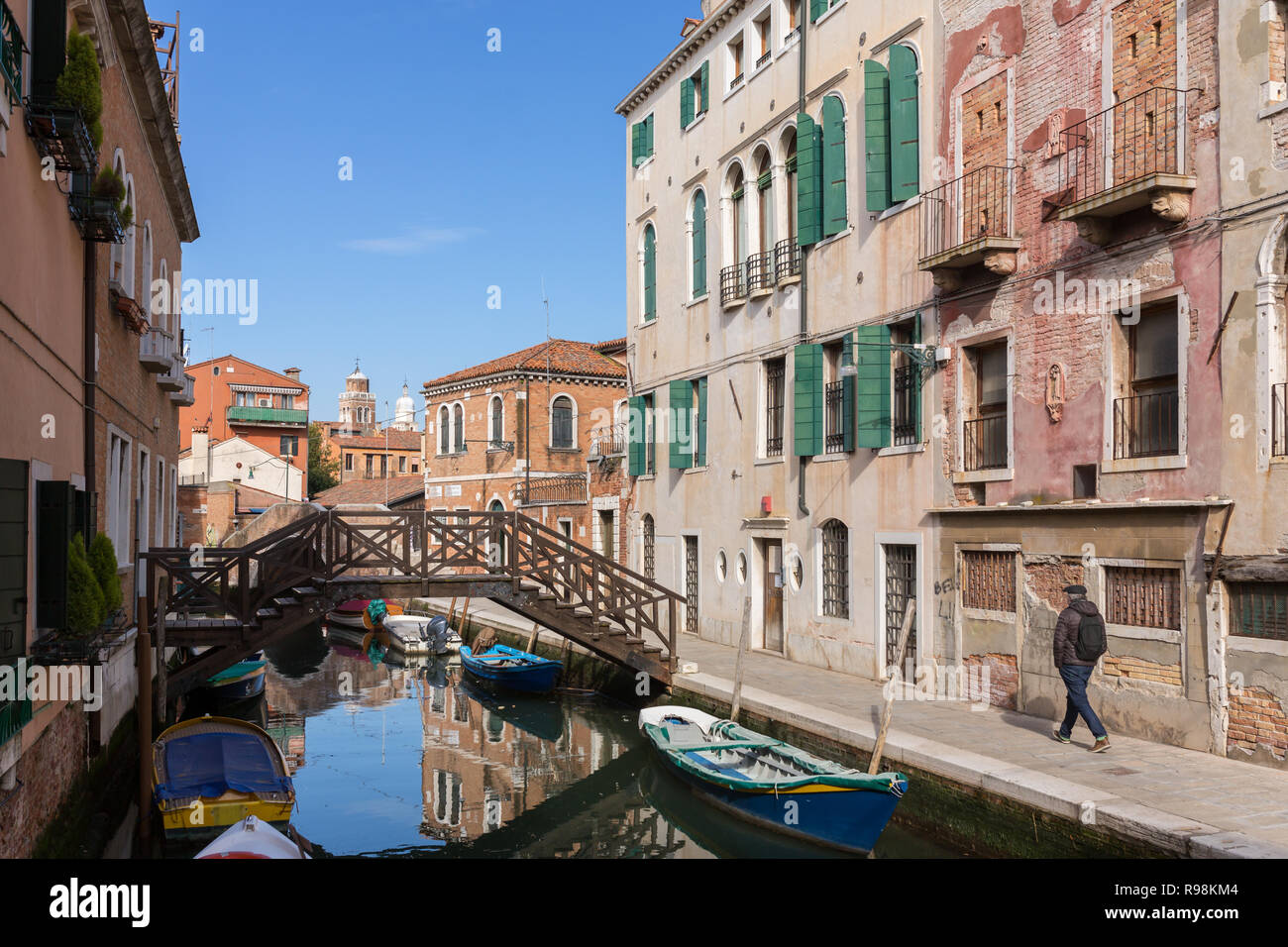 Venise, Italie - 23 mars, 2018 Jour : vue sur le canal de Venise, Italie Banque D'Images