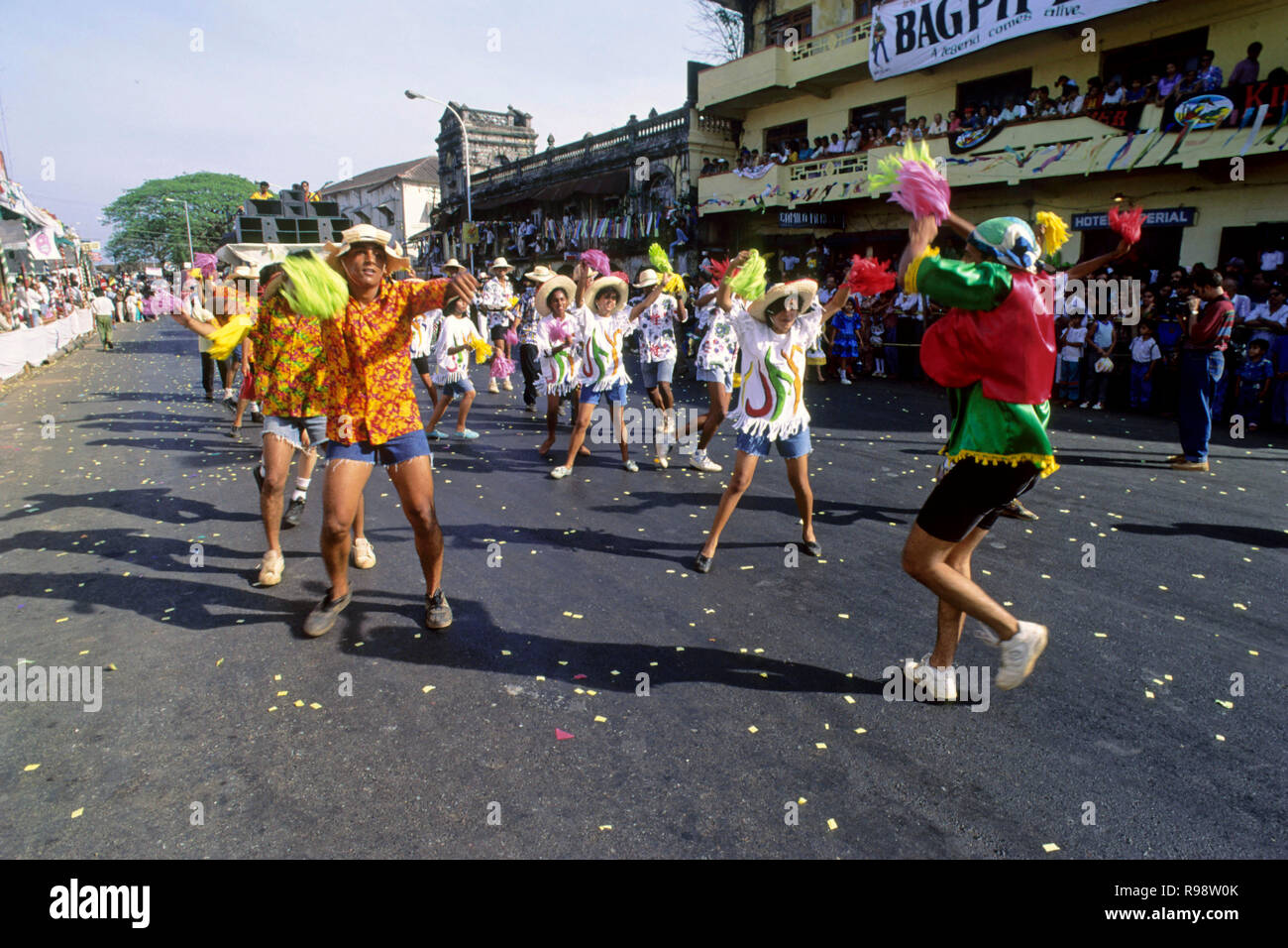 Procession carnaval Goa panjim, Goa, Inde, Banque D'Images