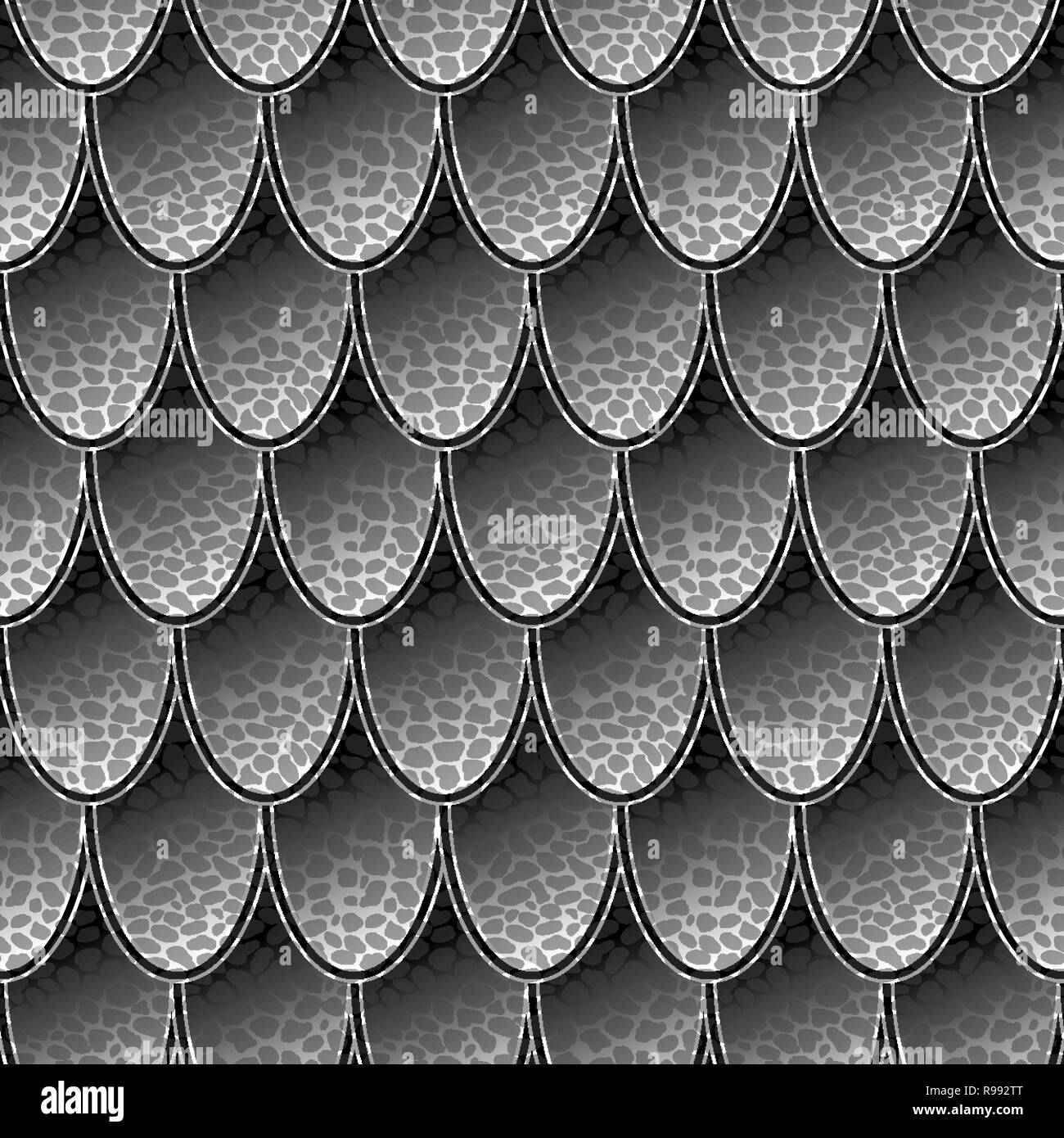 Modèle logique des poissons de la rivière de l'échelle de gris échelle. Arrière-plan simple pour la conception Illustration de Vecteur