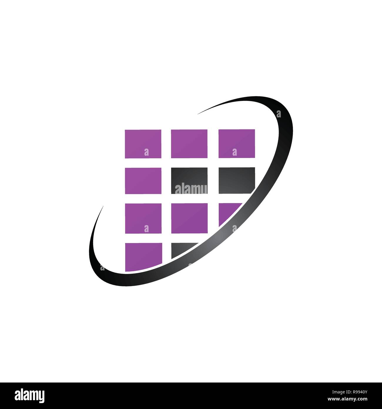 Logo vectoriel modèle Fenêtre windows, résumé et vecteur de verre icône d'affaires Illustration de Vecteur