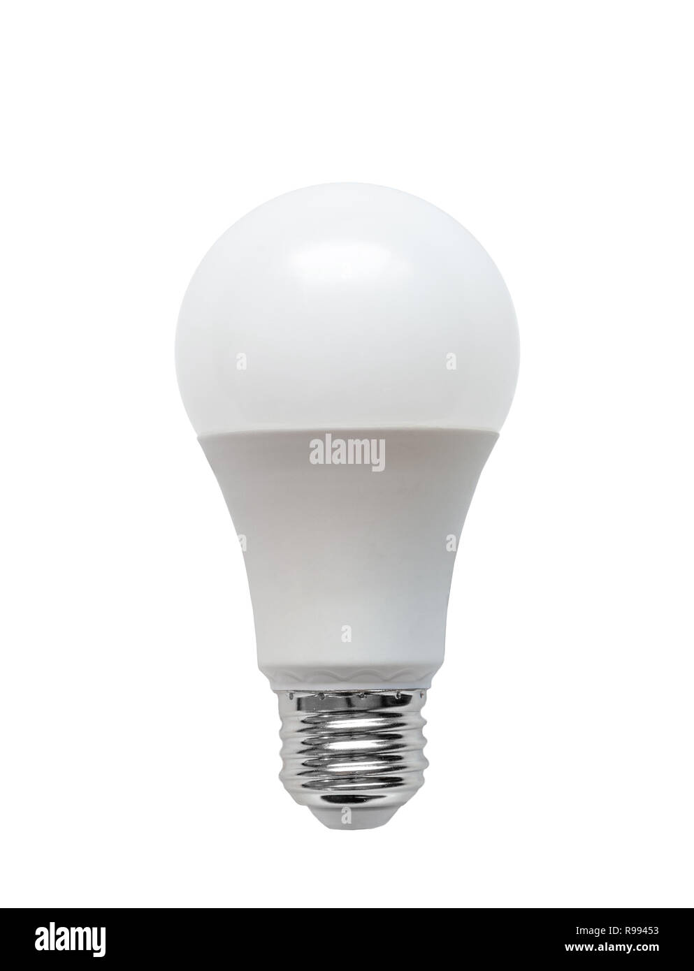 Efficacité énergétique Light Emitting Diode LED isolé sur fond blanc. Banque D'Images