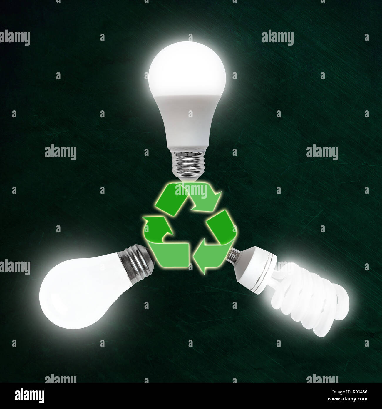 Ampoules LED lumineux de la LCF, fluorescent et branché sur les technologies de l'incandescent