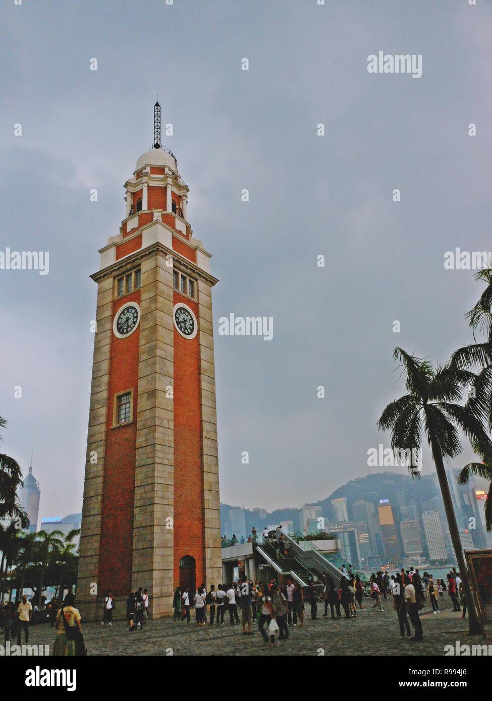 Tour de l'horloge de Tsim Sha Tsui à Hong Kong Banque D'Images