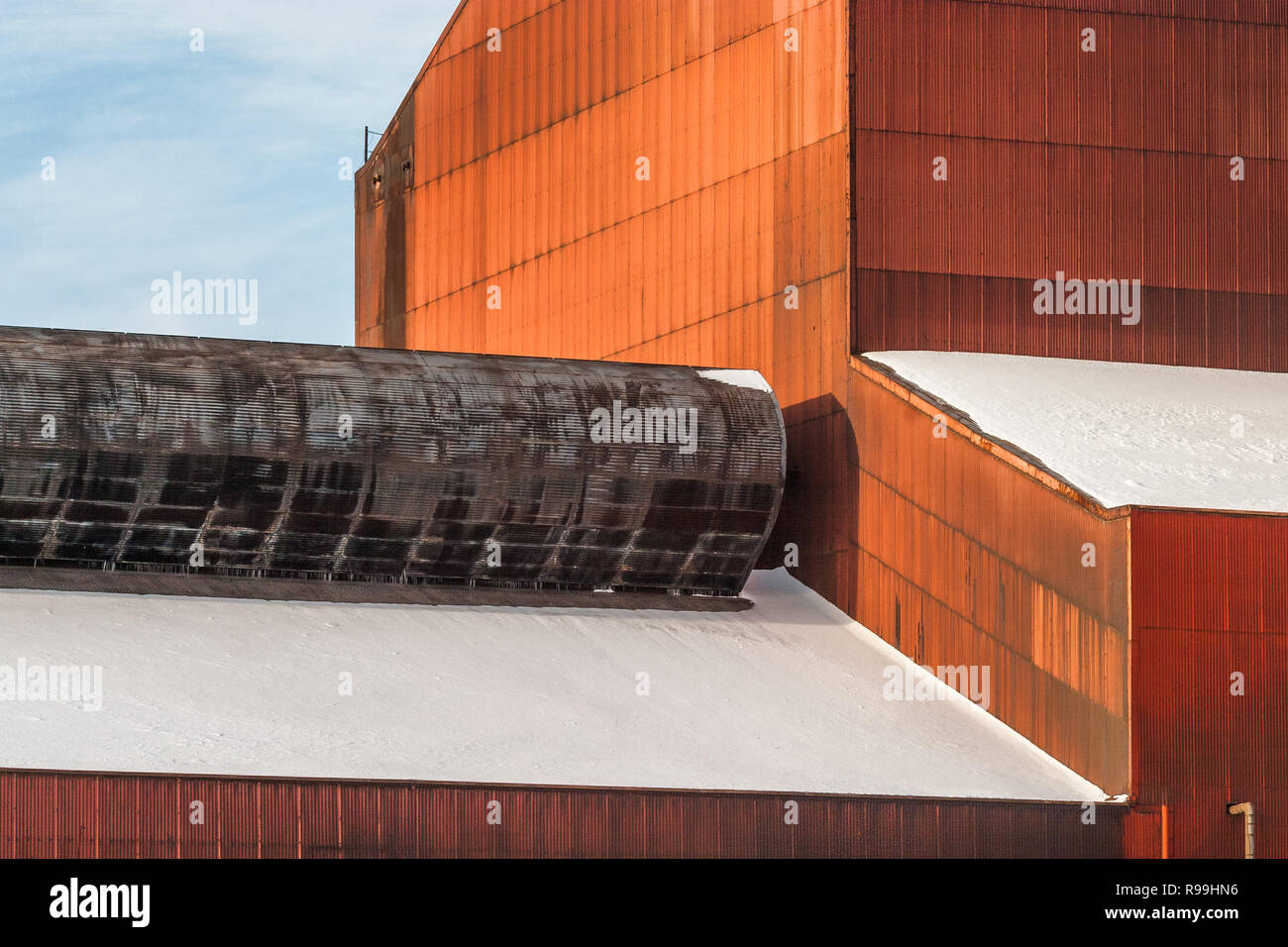 Détail de l'aciérie au nord-ouest de l'Indiana Banque D'Images