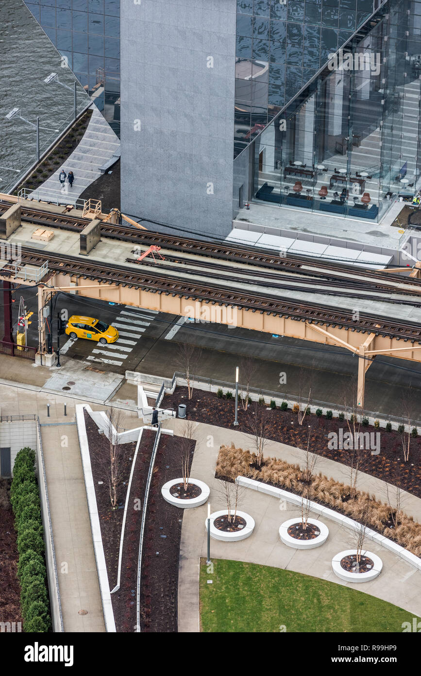 Bâtiments dans le centre-ville de Chicago Banque D'Images