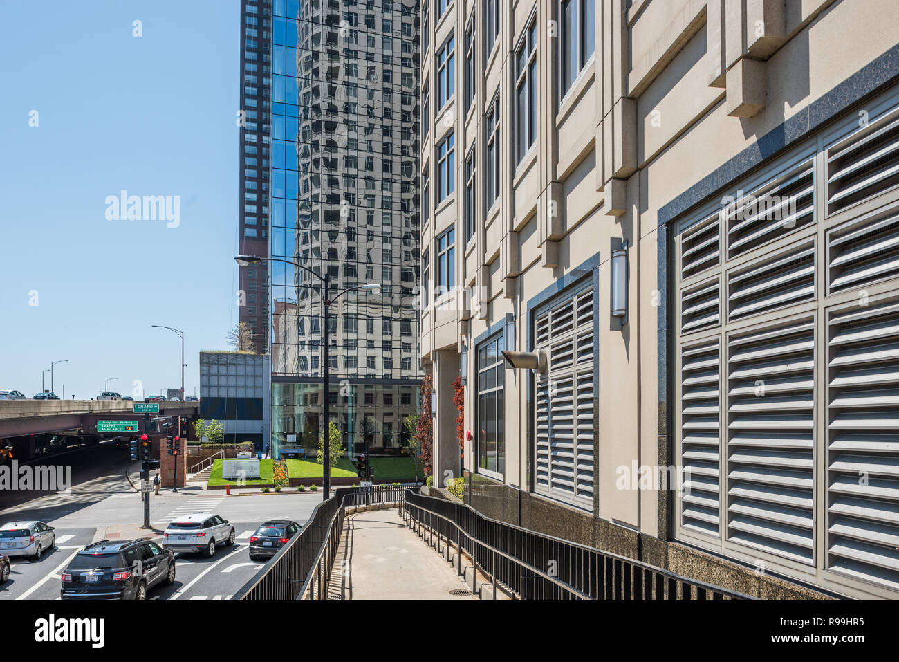 Bâtiments dans le centre-ville de Chicago Banque D'Images