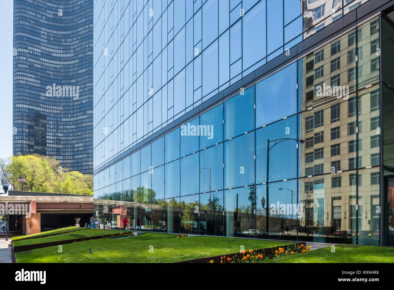 Bâtiments dans le centre-ville de Chicago Banque D'Images