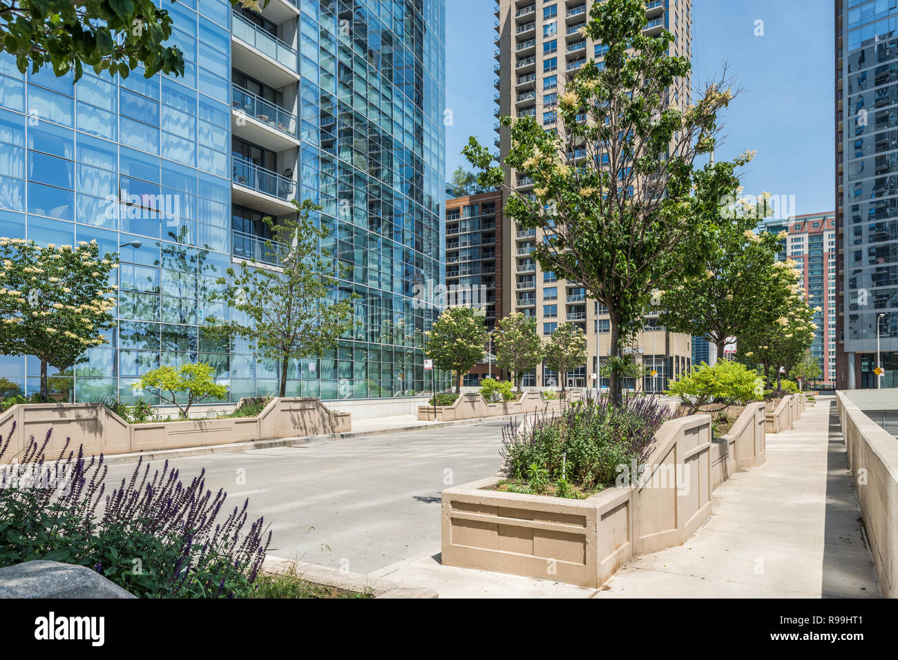 Bâtiments dans le centre-ville de Chicago Banque D'Images