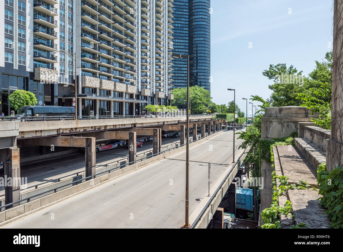 Bâtiments dans le centre-ville de Chicago Banque D'Images