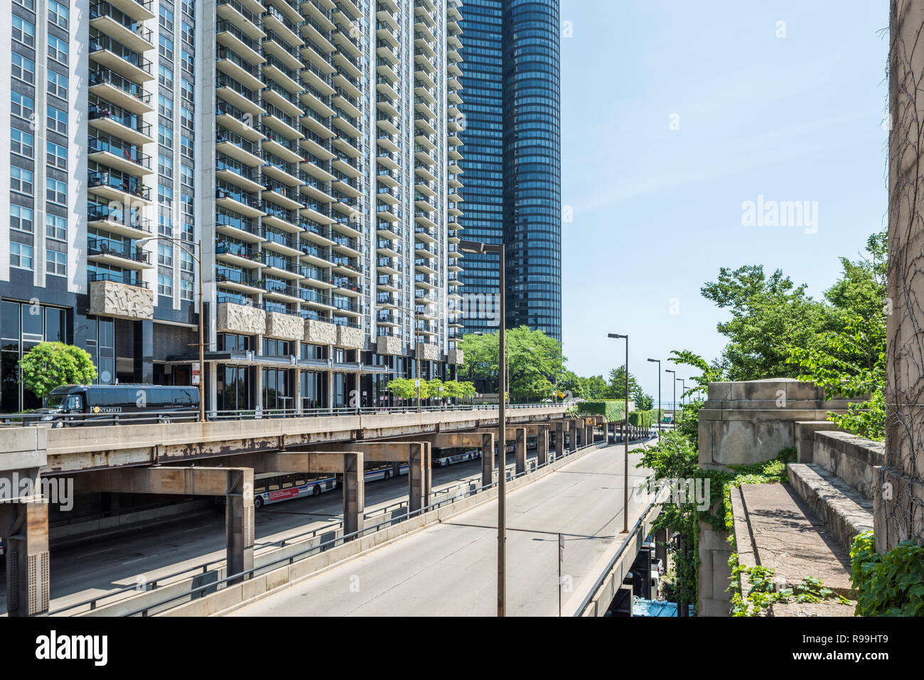 Bâtiments dans le centre-ville de Chicago Banque D'Images