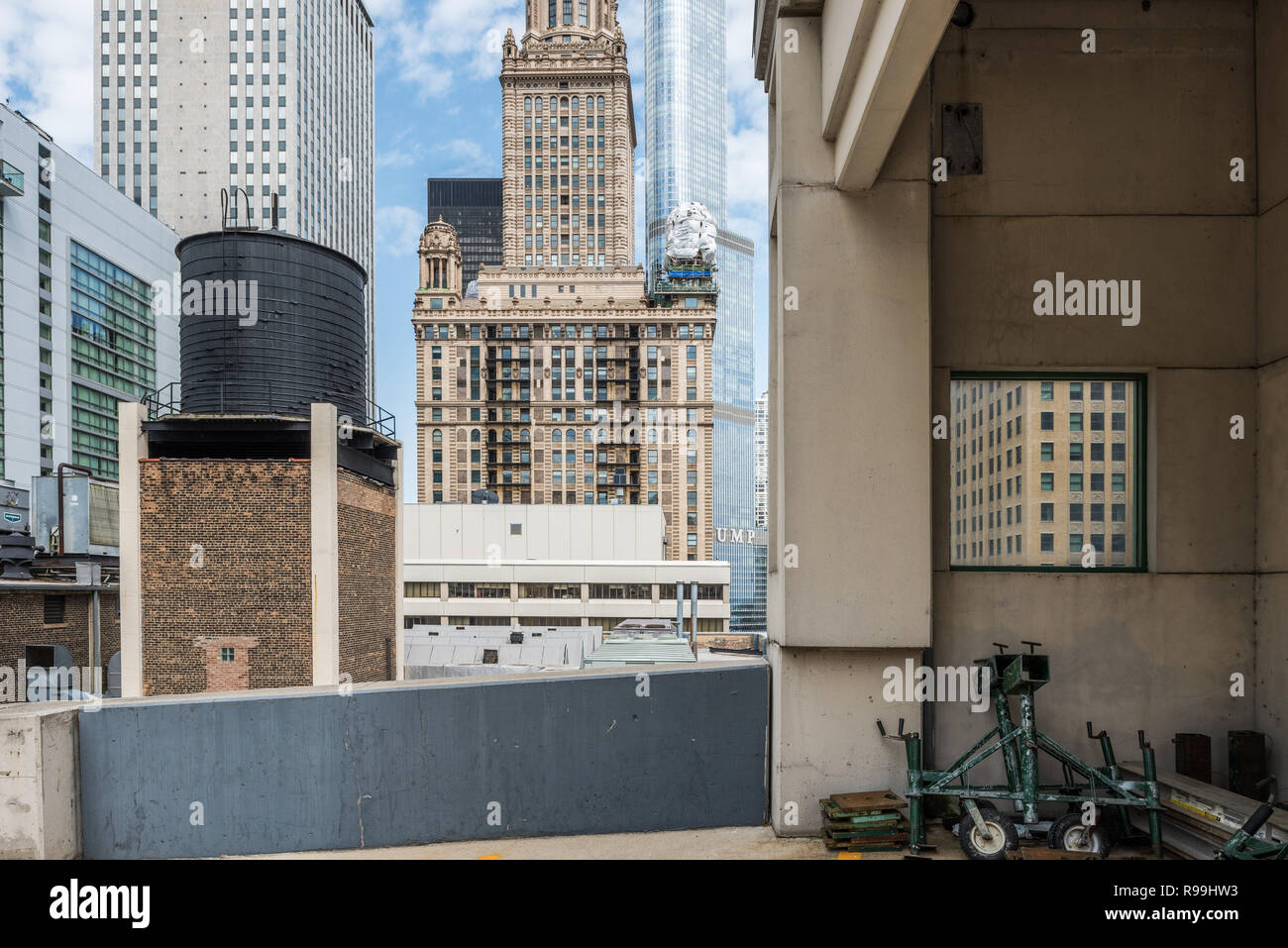 Bâtiments dans le centre-ville de Chicago Banque D'Images