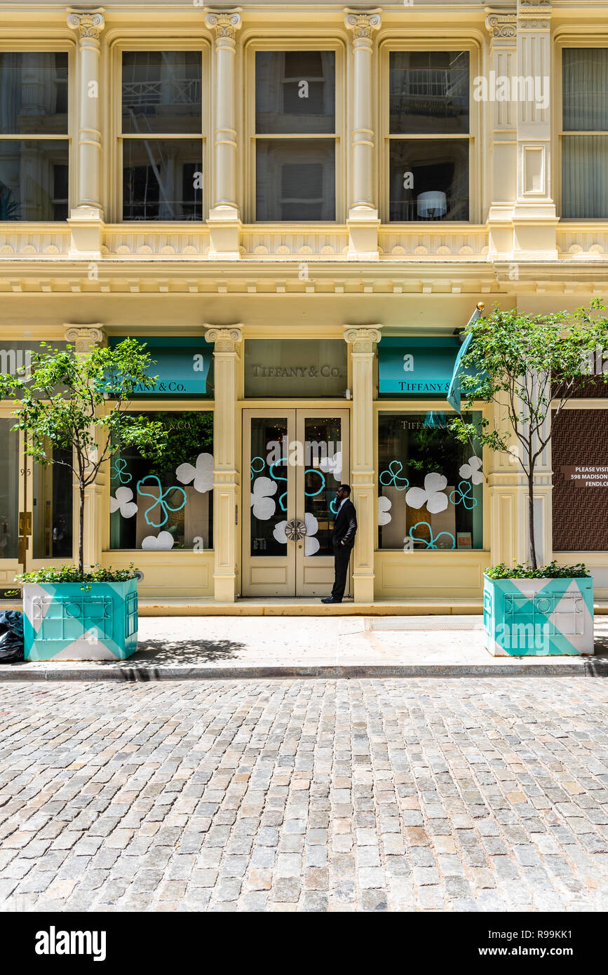 La ville de New York, USA - 25 juin 2018 : la boutique de bijoux de luxe  boutique de mode dans la rue Greene à Soho District historique en fonte  Photo Stock - Alamy