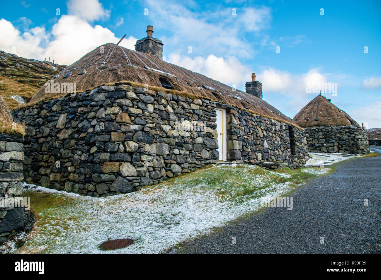 Blackhouse Village, Isle Of Lewis, Scotland, UK Banque D'Images