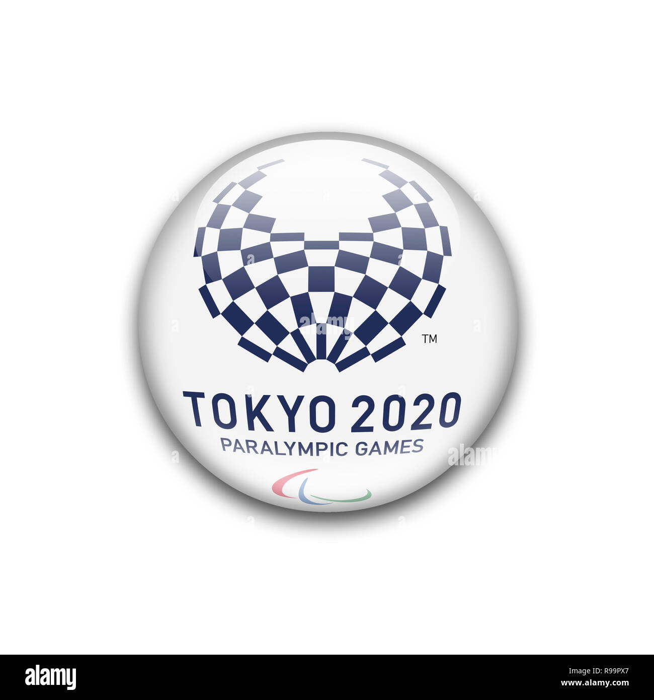 Jeux paralympiques 2020 logo de Tokyo Banque D'Images