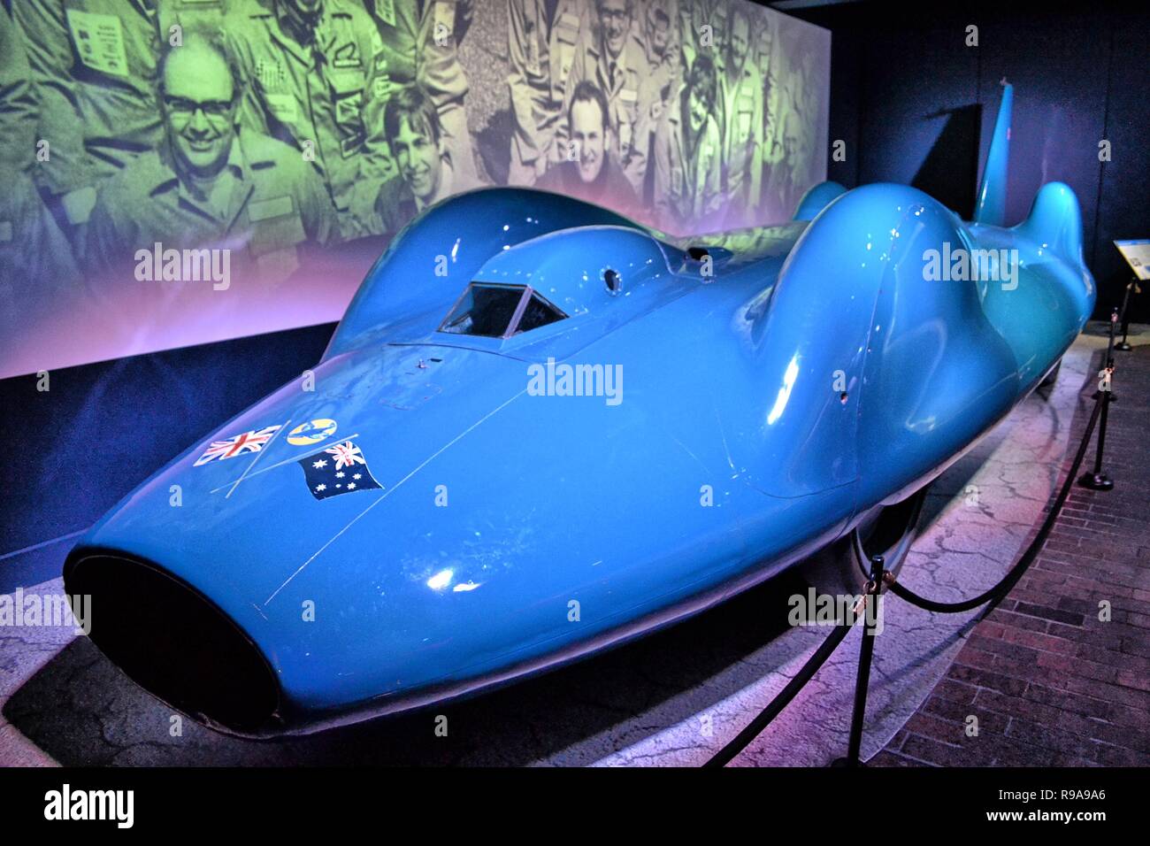 Proteus Bluebird CN7 Record du monde de vitesse à la voiture Beaulieu National Motor Museum, Beaulieu, New Forest, Hampshire, Royaume-Uni Banque D'Images