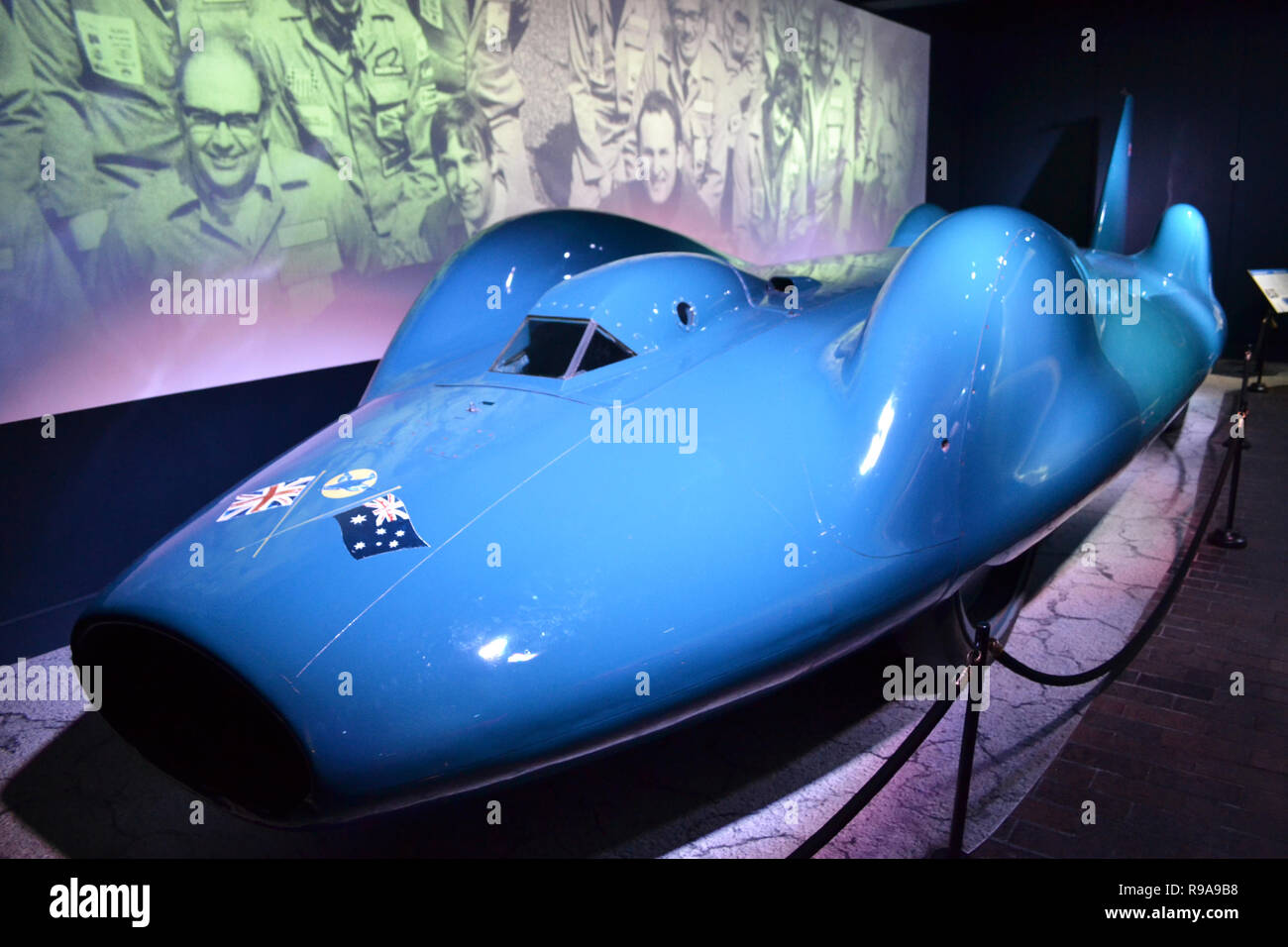 Proteus Bluebird CN7 Record du monde de vitesse à la voiture Beaulieu National Motor Museum, Beaulieu, New Forest, Hampshire, Royaume-Uni Banque D'Images