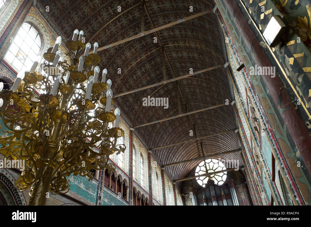 Église catholique dans l'Église Saint-Aignan de Chartres Chartres Banque D'Images