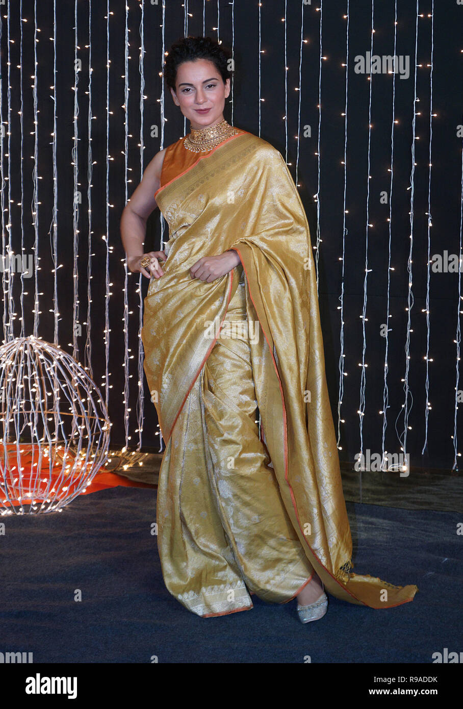 Mumbai, Inde, le 20 mars 21018 : Kangana ranaut actrice de Bollywood Priyanka Chopra au musicien et Nick Jonas réception de mariage pour l'industrie du film de Bollywood à Mumbai, Inde, le Mercredi, Mai 20, 2018. photo par Prodip Guha Banque D'Images