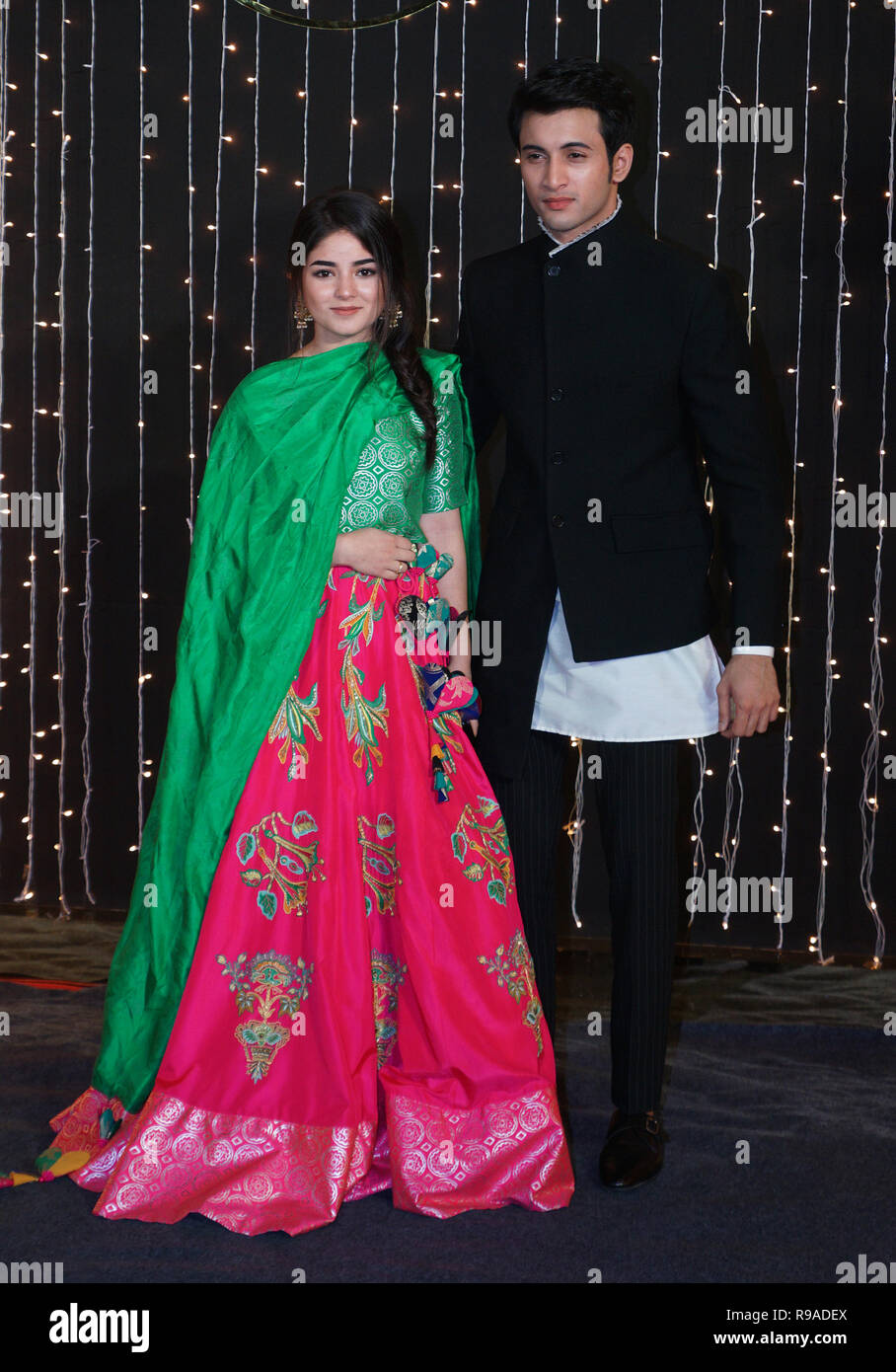 Mumbai, Inde, le 20 mars 21018 L'actrice de Bollywood Priyanka Chopra : musicien et Nick Jonas réception de mariage pour l'industrie du film de Bollywood à Mumbai, Inde, le Mercredi, Mai 20, 2018. photo par Prodip Guha Banque D'Images