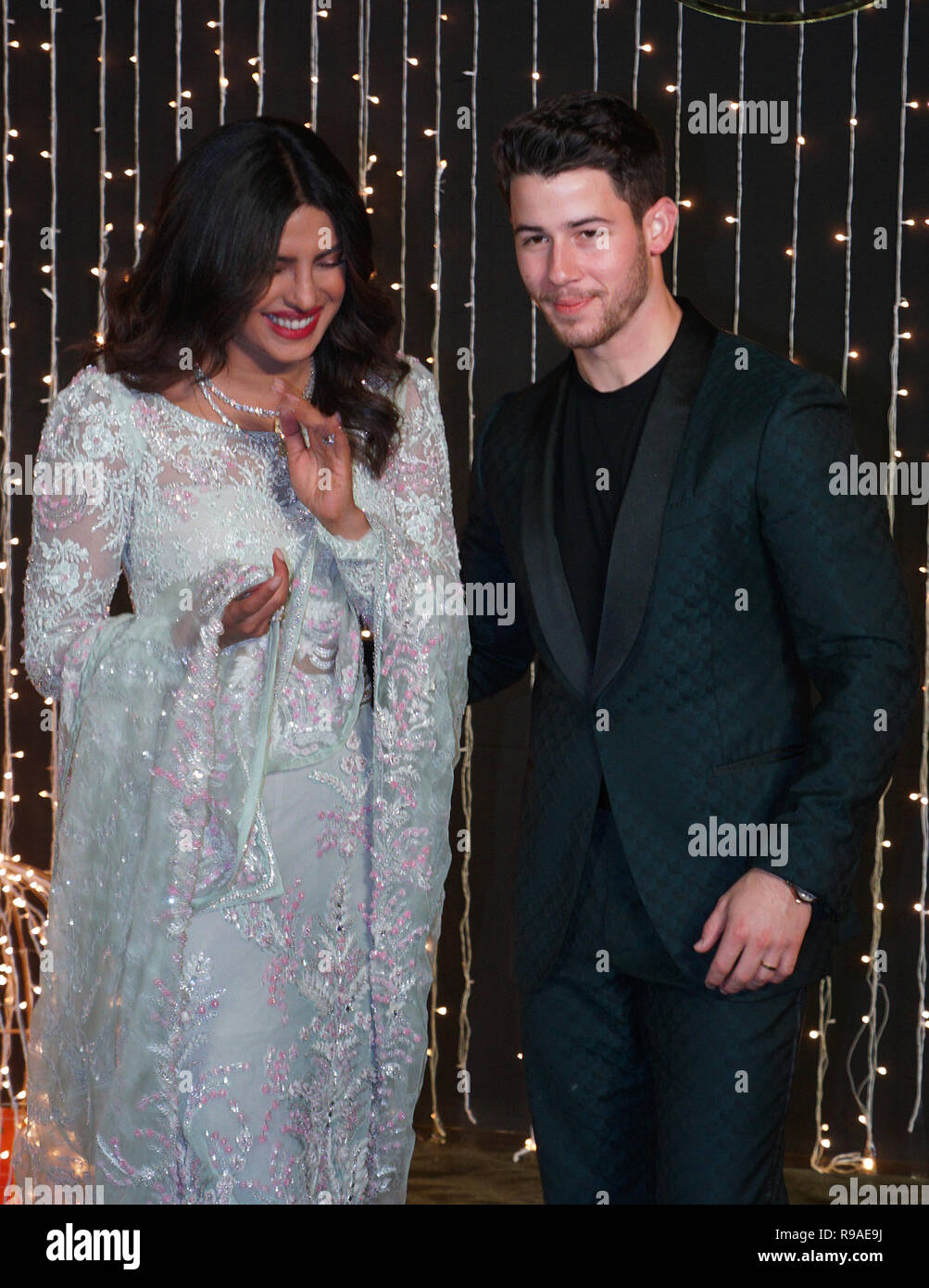 Mumbai, Inde, le 20 mars 21018 L'actrice de Bollywood Priyanka Chopra : musicien et Nick Jonas réception de mariage pour l'industrie du film de Bollywood à Mumbai, Inde, le Mercredi, Mai 20, 2018. photo par Prodip Guha Banque D'Images
