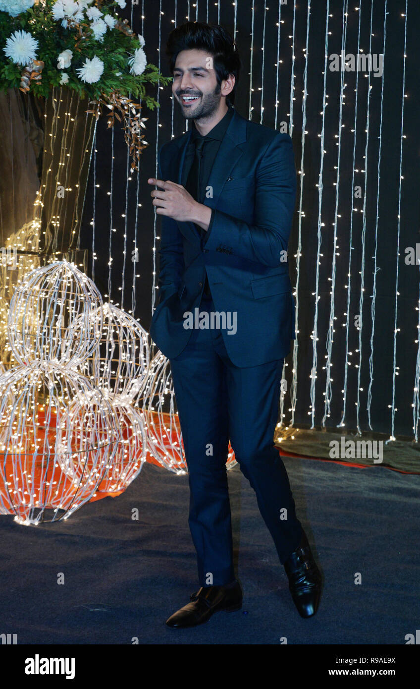 Mumbai, Inde, 20 dec 21018 aryaan kartik : actrice de Bollywood Priyanka Chopra au musicien et Nick Jonas réception de mariage pour l'industrie du film de Bollywood à Mumbai, Inde, le Mercredi, Mai 20, 2018. photo par Prodip Guha Banque D'Images