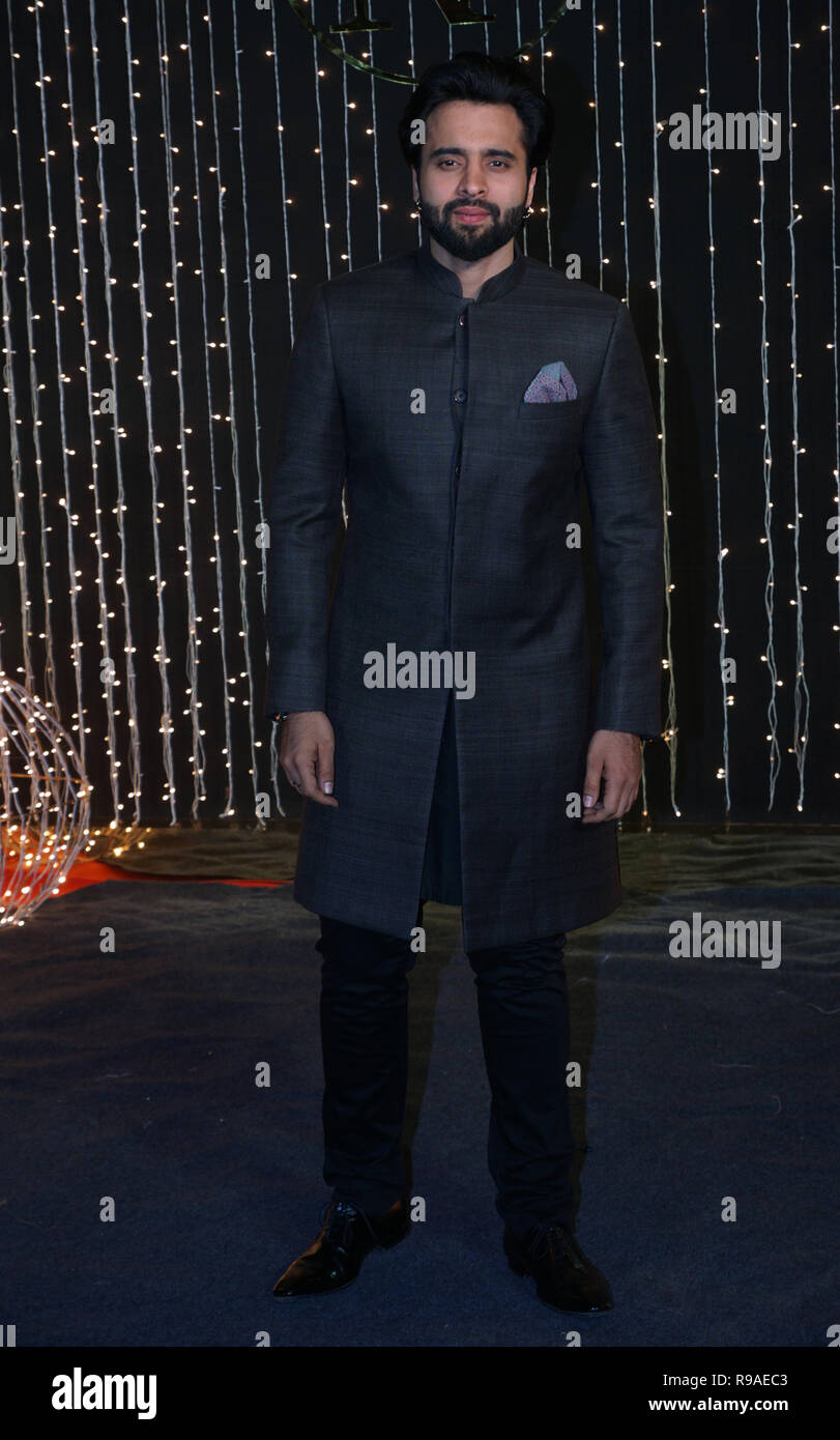 Mumbai, Inde, 20 dec 21018:Jackky Bhagnani actrice de Bollywood Priyanka Chopra au musicien et Nick Jonas réception de mariage pour l'industrie du film de Bollywood à Mumbai, Inde, le Mercredi, Mai 20, 2018. photo par Prodip Guha Banque D'Images