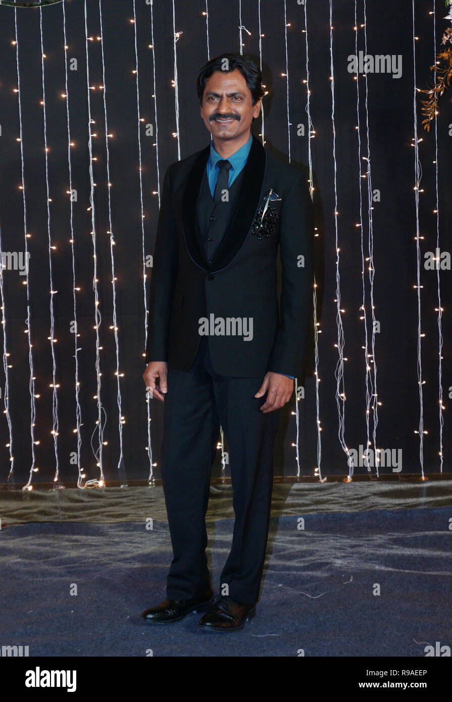 Mumbai, Inde, le 20 mars 21018 : Nawazuddin actrice de Bollywood Priyanka Chopra au musicien et Nick Jonas réception de mariage pour l'industrie du film de Bollywood à Mumbai, Inde, le Mercredi, Mai 20, 2018. photo par Prodip Guha Banque D'Images