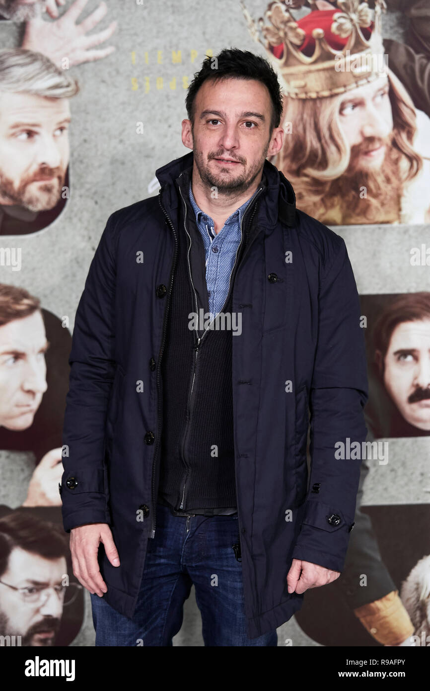 Alejandro Amenabar s'occupe de Tiempo Despues film en première mondiale au cinéma Capitol à Madrid. Banque D'Images