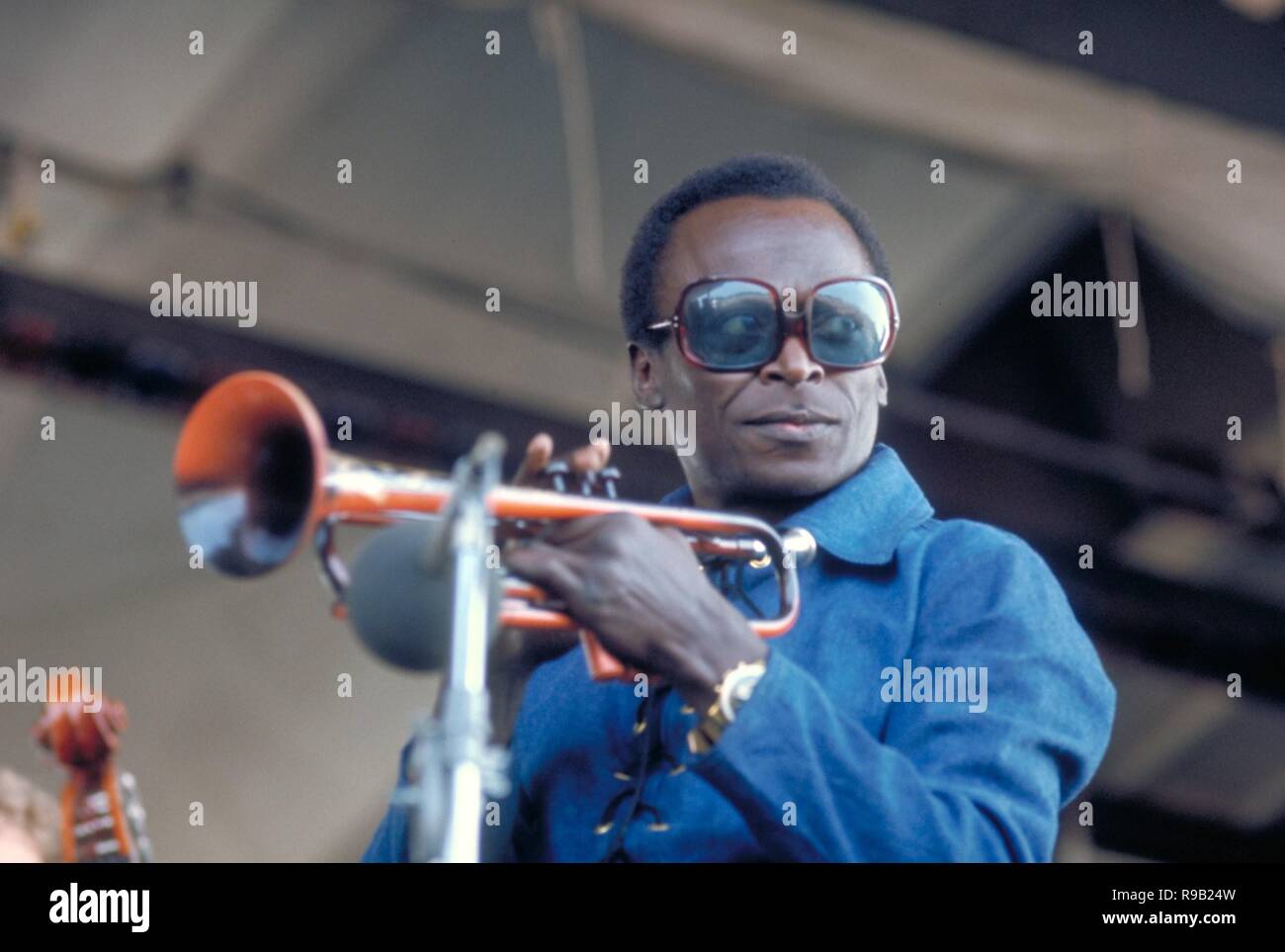 Miles Davis en el Festival de Newport. Julio 1969. Banque D'Images