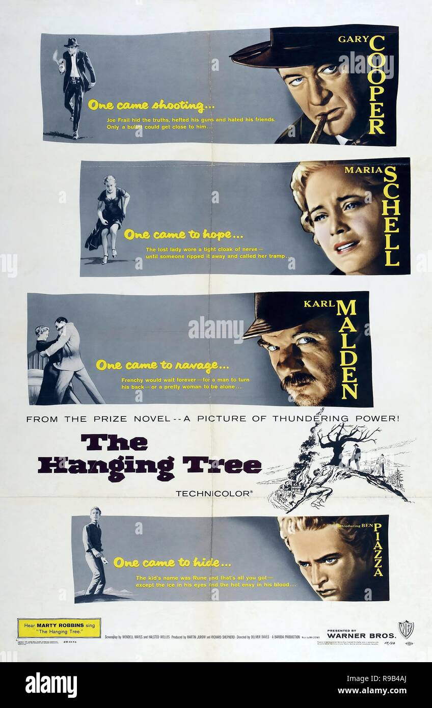 Titre du film original : THE HANGING TREE. Titre en anglais : THE HANGING TREE. Année : 1959. Directeur : Delmer Daves. Credit : Warner Brothers / Album Banque D'Images