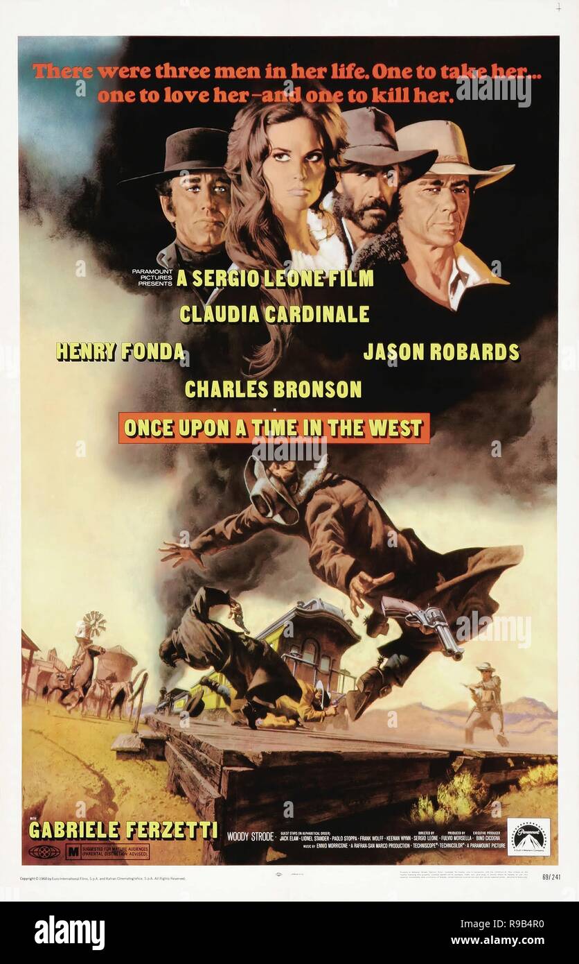 Sergio Ciné Cinéma 69 Film Original title : C'era una volta il West. Titre en anglais : IL ÉTAIT  UNE FOIS DANS L'OUEST. Année : 1968. Réalisateur : Sergio Leone. Credit :  PARAMOUNT PICTURES / Album Photo Stock - Alamy