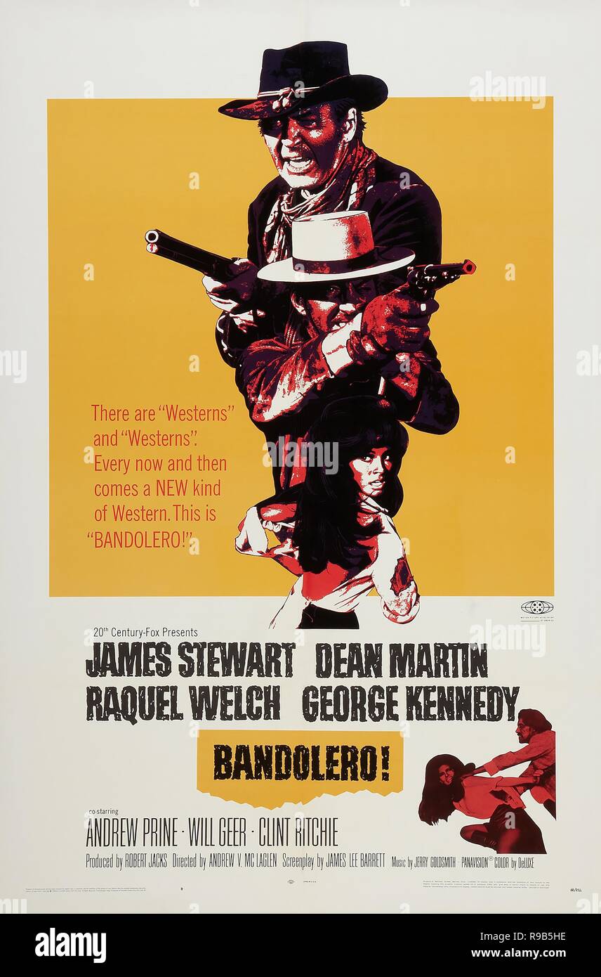 Titre original : BANDOLERO !. Titre en anglais : BANDOLERO !. Année : 1968. Directeur : Andrew C. MCLAGLEN. Crédit : 20TH CENTURY FOX / Album Banque D'Images