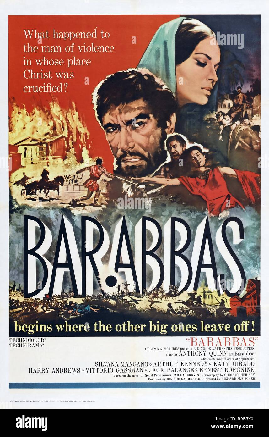 Titre original : Barabbas. Titre en anglais : Barabbas. Année : 1962. Directeur : RICHARD FLEISCHER. Credit : Columbia Pictures / Album Banque D'Images