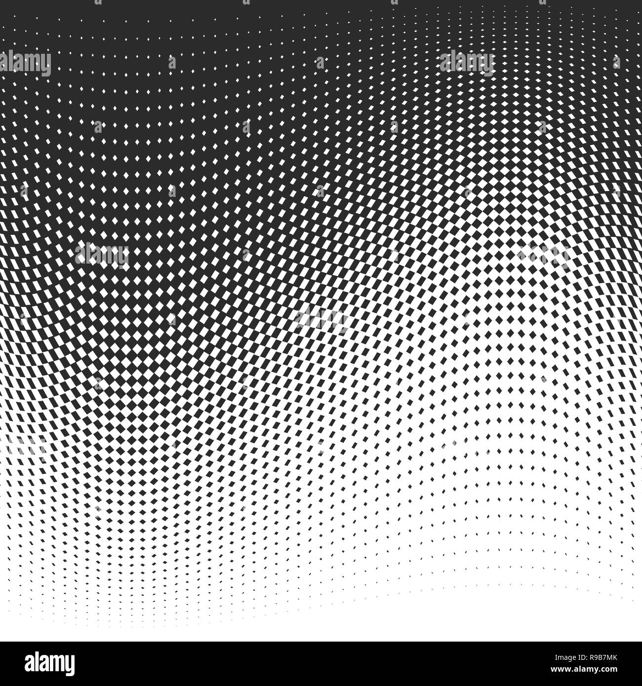 Points noirs sur fond blanc. Vector illustration. Résumé fond avec effet de points de trame. Illustration de Vecteur