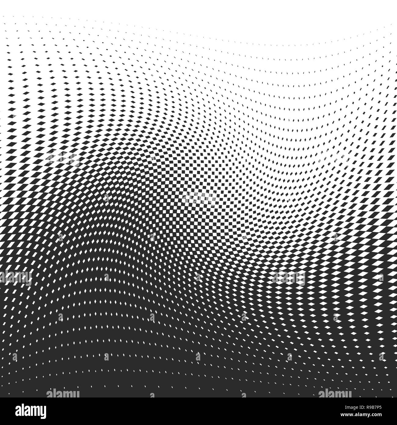 Points noirs sur fond blanc. Vector illustration. Résumé fond avec effet de points de trame. Illustration de Vecteur