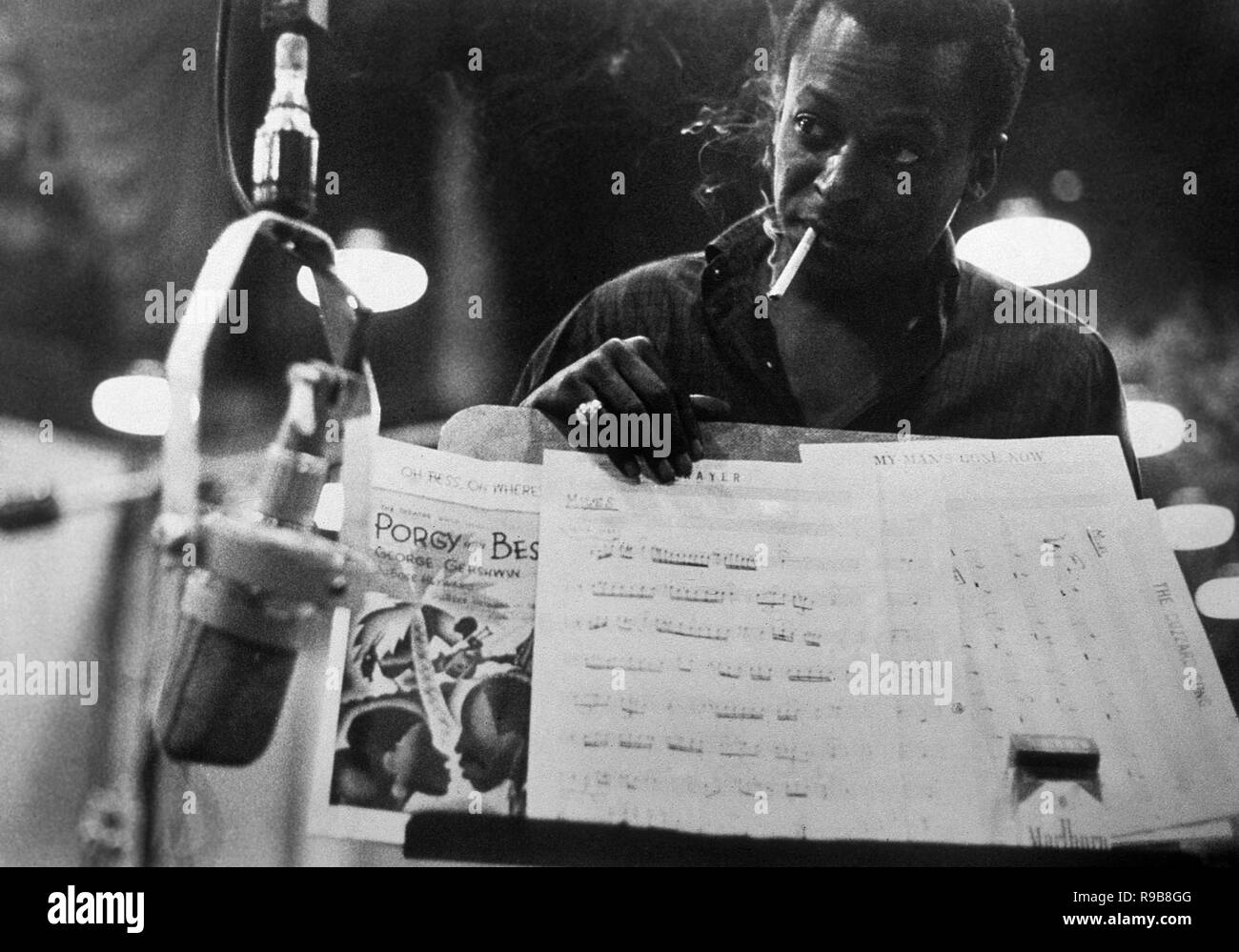 Miles Davis à Columbia Records, New York. 1958. Banque D'Images