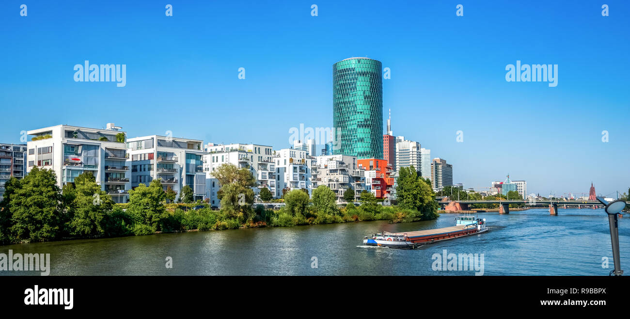 Westhafen, Frankfurt am Main, Allemagne Banque D'Images