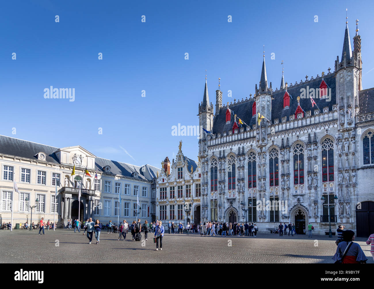 Square à Bruges, Belgique Banque D'Images Square à Bruges, Belgique Banque D'Images