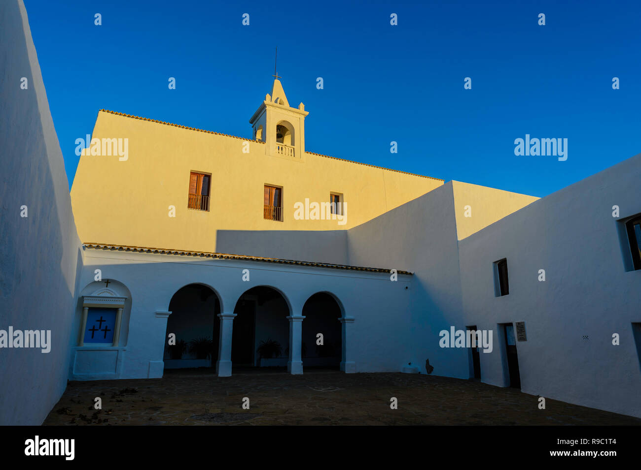 Église de Sant Miquel de Balansat (San Miguel), Ibiza Banque D'Images