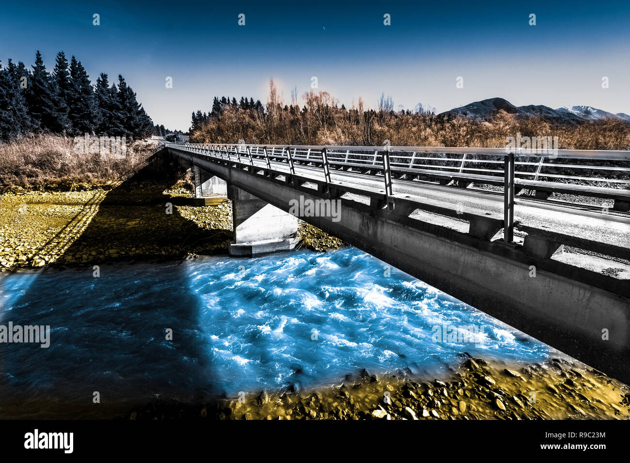 Route de l'arrière-pays Nouvelle-Zélande Banque D'Images