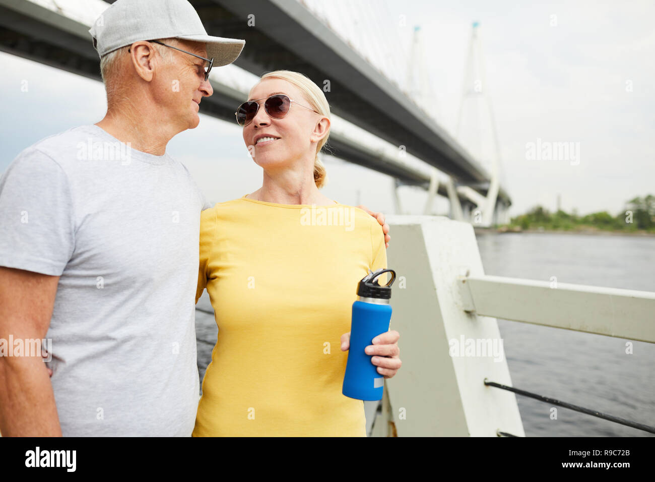 Couple sportif Banque D'Images