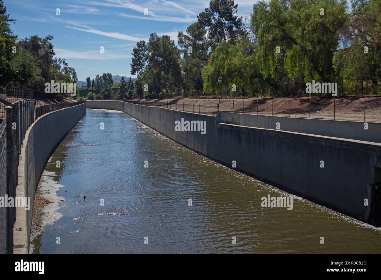 Los Angeles River, Van Nuys, Californie, USA Banque D'Images