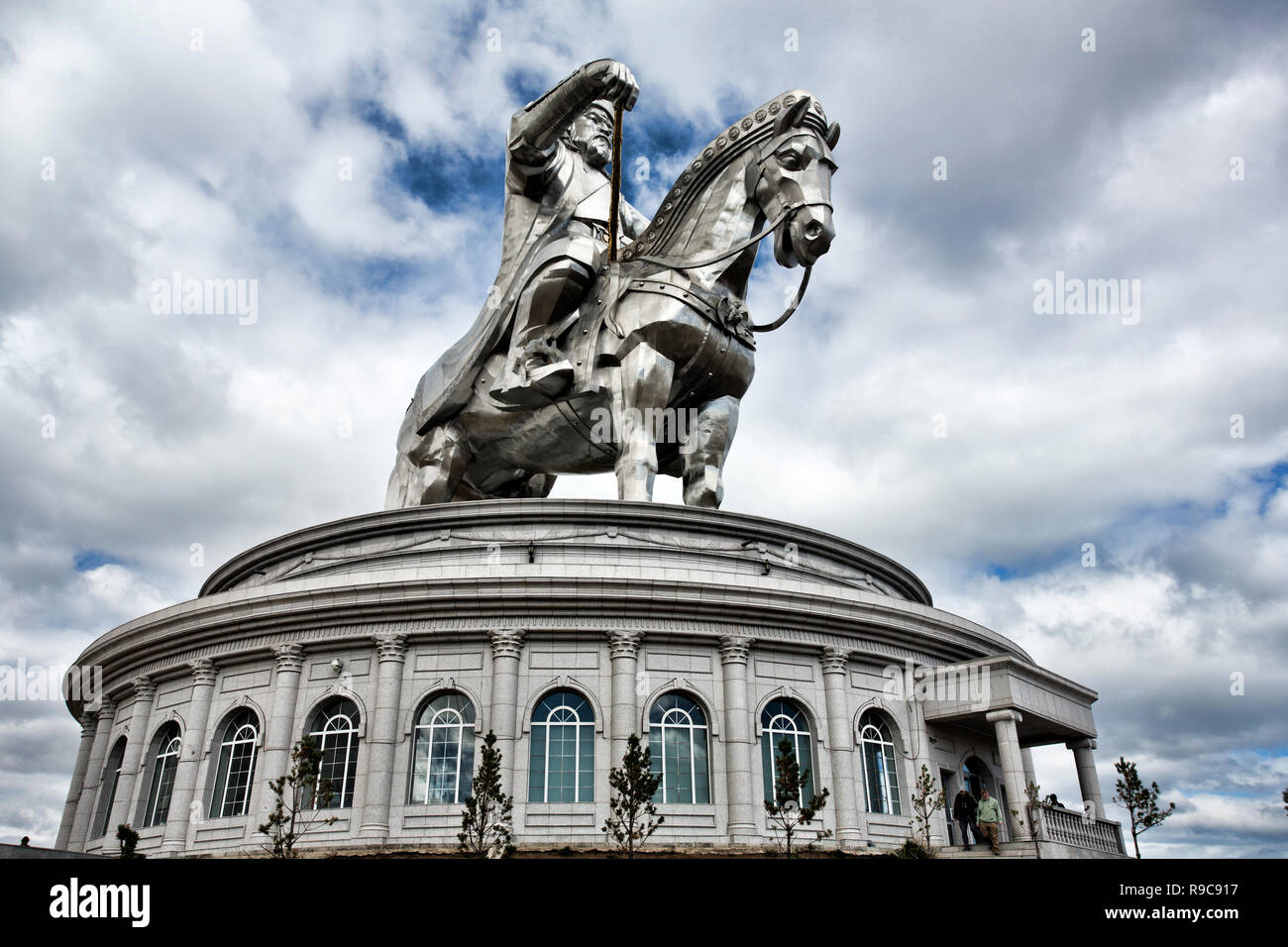 Gengis Khan Statue équestre en Mongolie Banque D'Images