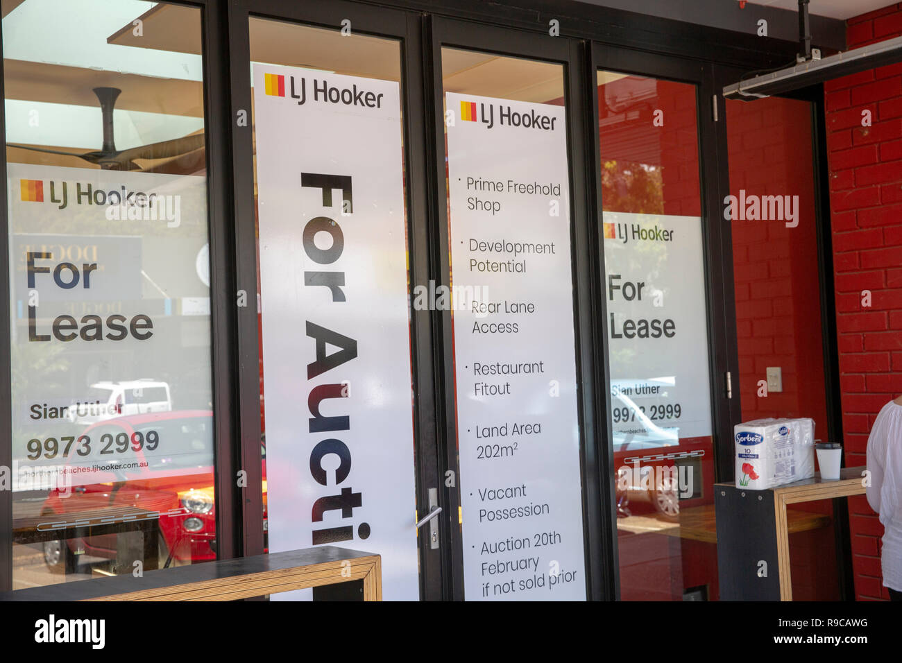 Unité de vente au détail et de location à louer à Sydney, Australie Banque D'Images