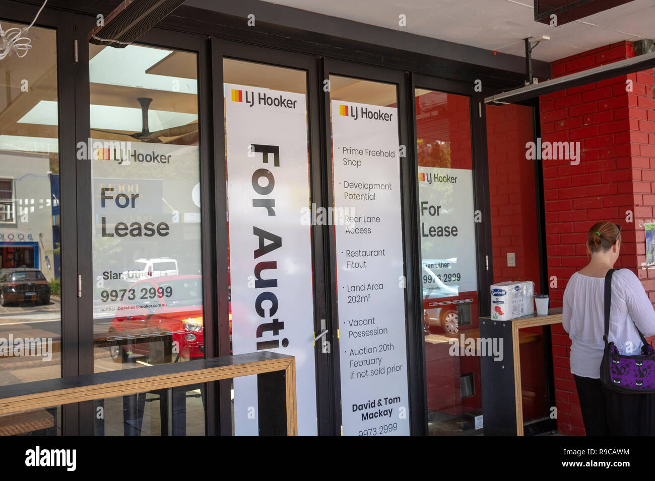 Unité de vente au détail et de location à louer à Sydney, Australie Banque D'Images