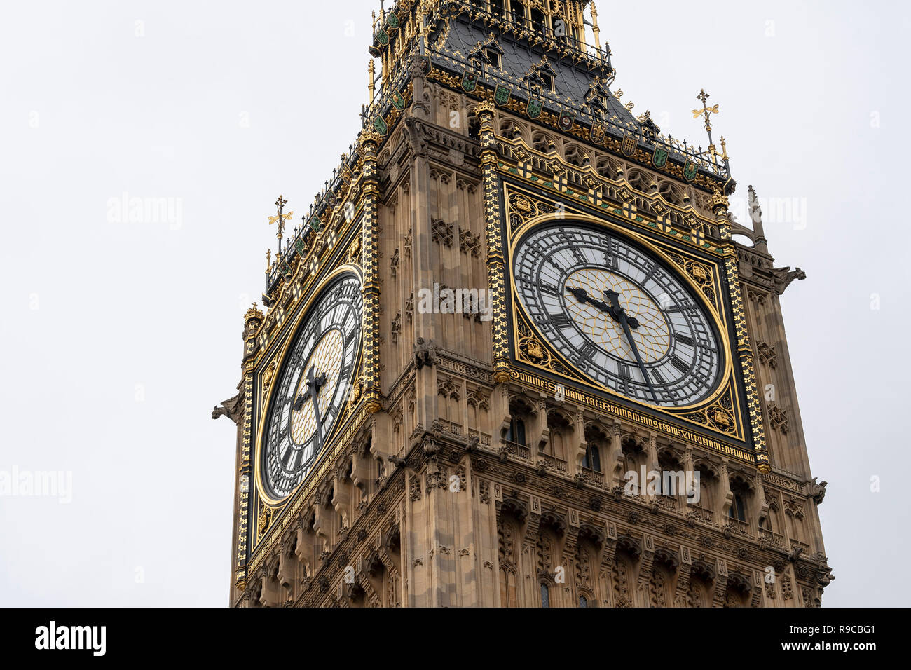 La tour de Londres, Big Ben détail close up Banque D'Images