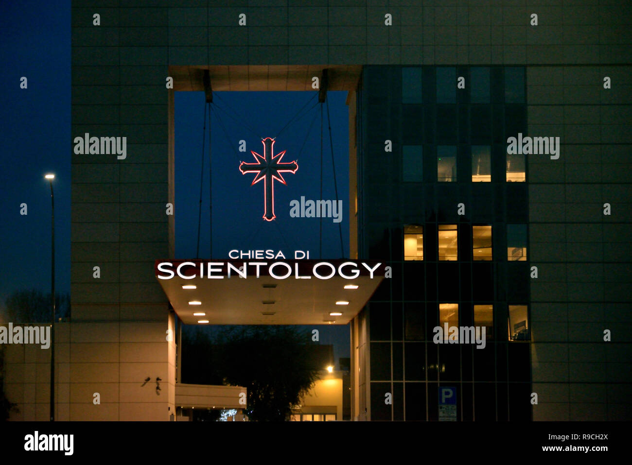 Eglise de scientologie, Milan, Italie Banque D'Images