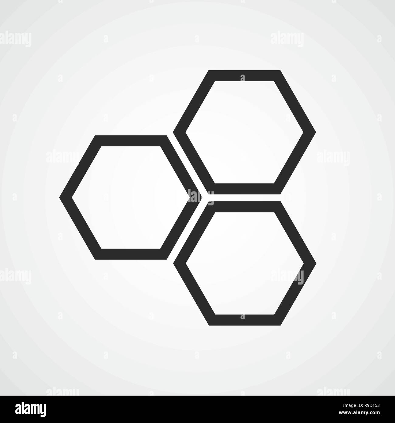 L'icône d'abeilles. Vector illustration. Icône nid d''isolated Illustration de Vecteur