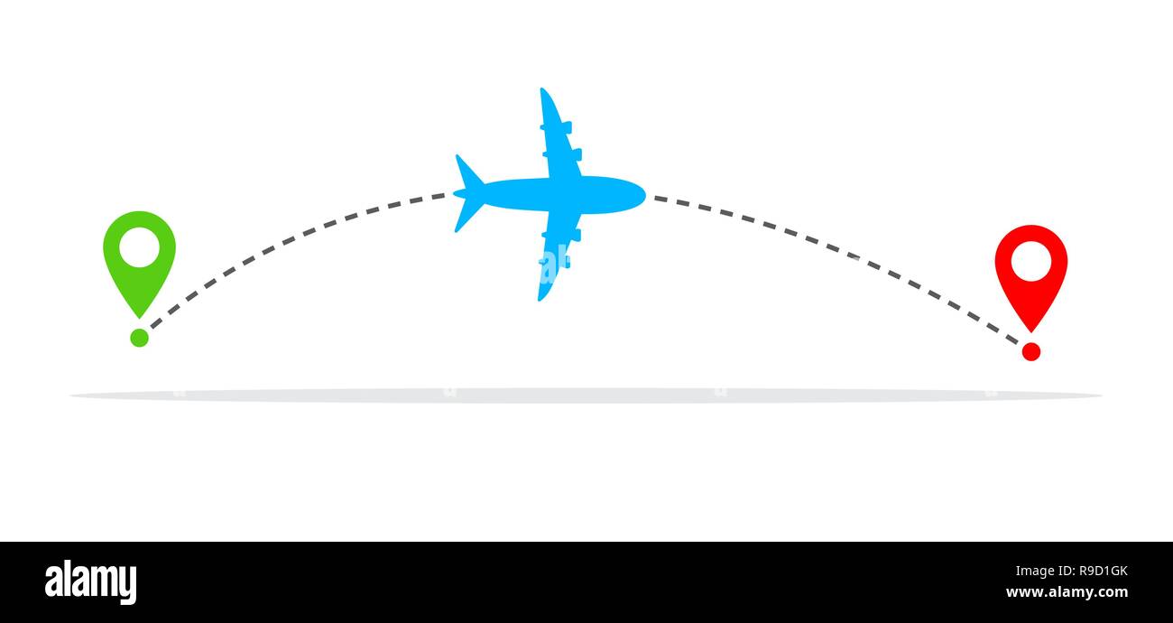 Dans l'icône chemin style plat. Vector illustration. Route, chemin ou voie symbole Illustration de Vecteur